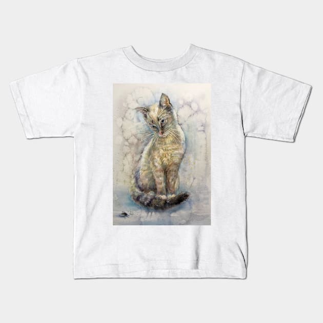 Cat Kids T-Shirt by EL_ART